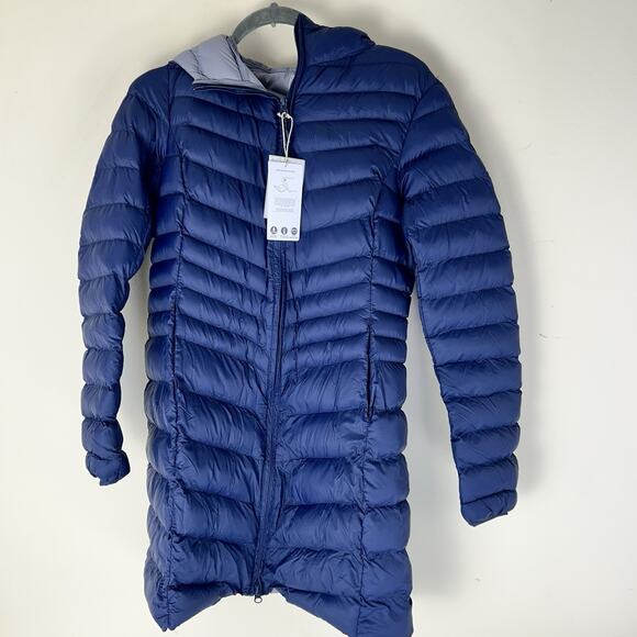 Mountain Warehouse Womens Full Zip Blue Florence Puffer Padded Long Jacket Sz 4 - Picture 7 of 14
